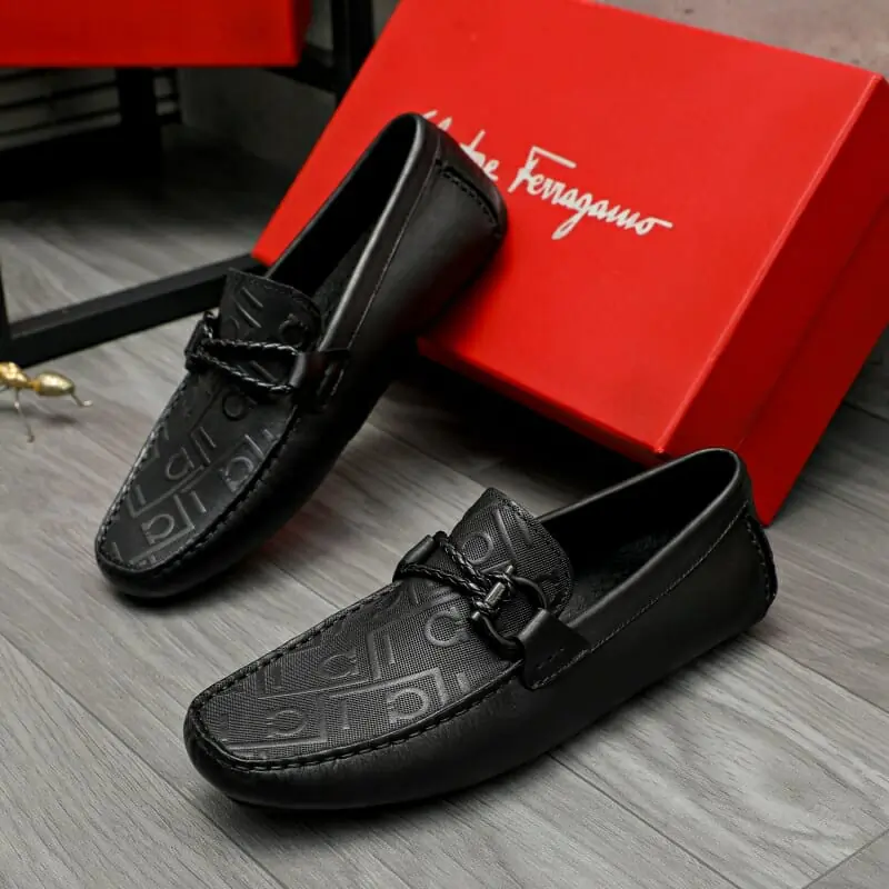 salvatore ferragamo cuir chaussures pour homme s_12666201